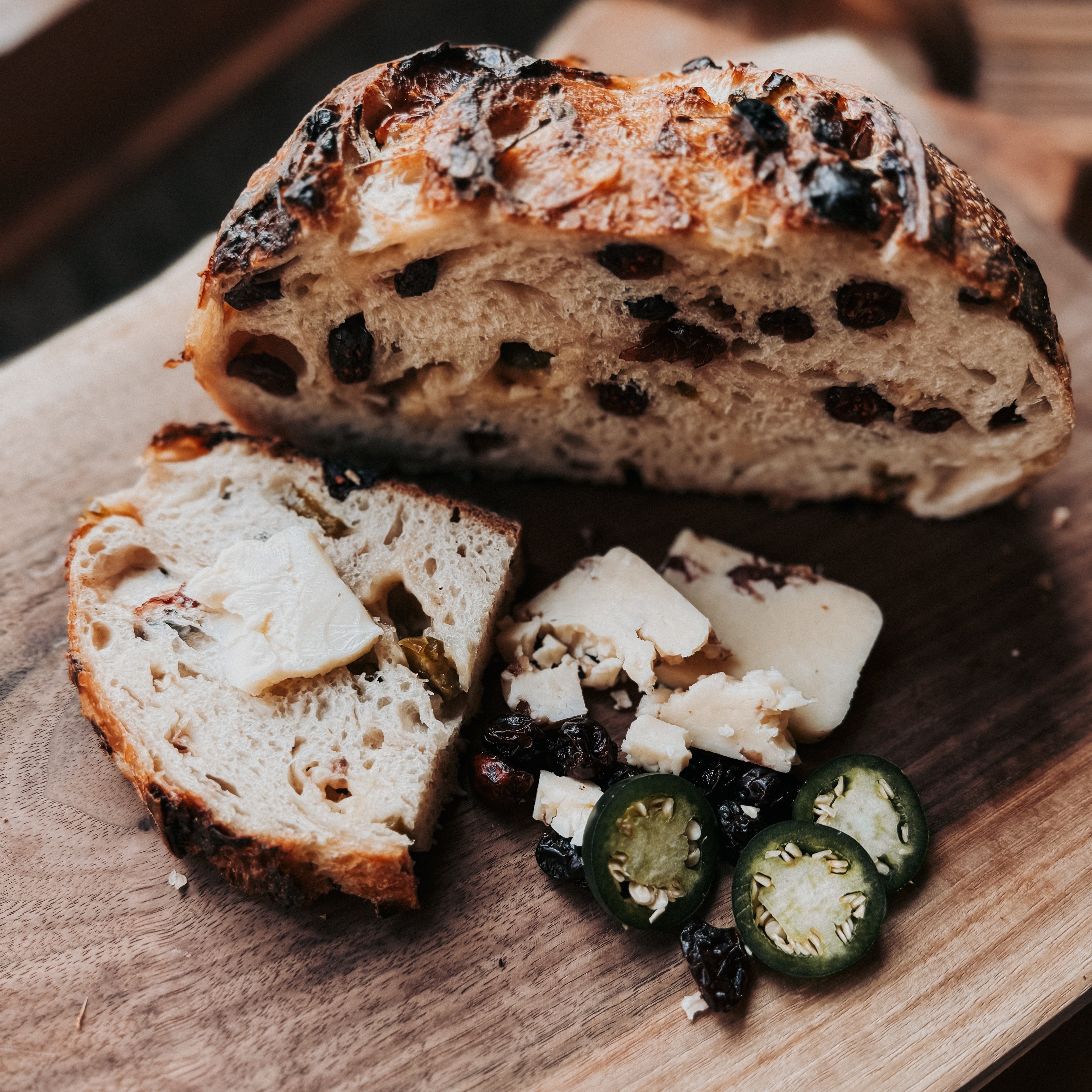Sourdough Artisan Loaf - Jalapeño Cranberry Cheddar